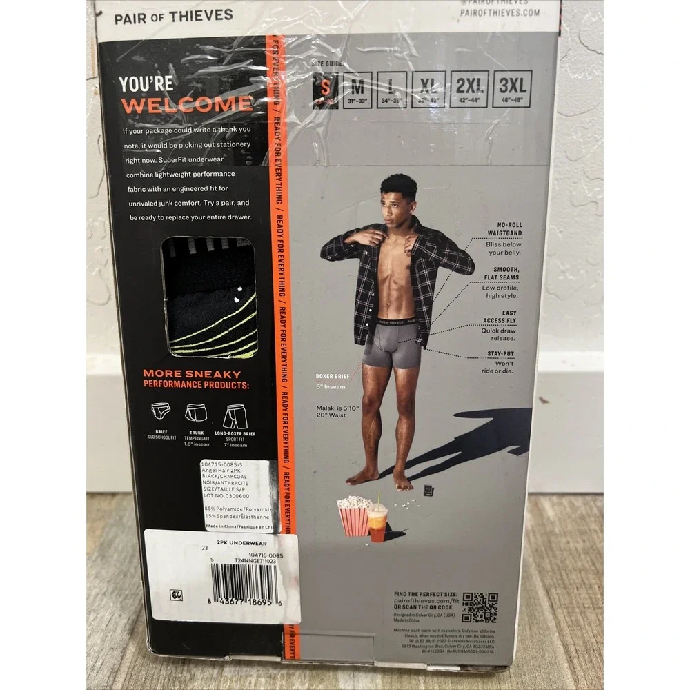 *NEW* Men's Pair of Thieves Mesh Boxer Briefs Underwear Size Small  2 pack